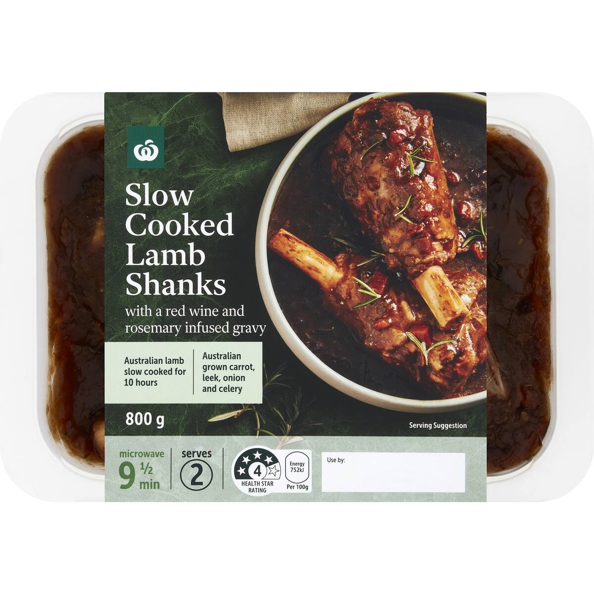 Woolworths Rosemary Lamb Shanks 800g bunch