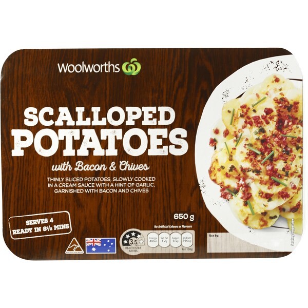 Woolworths Scalloped Potatoes  650g