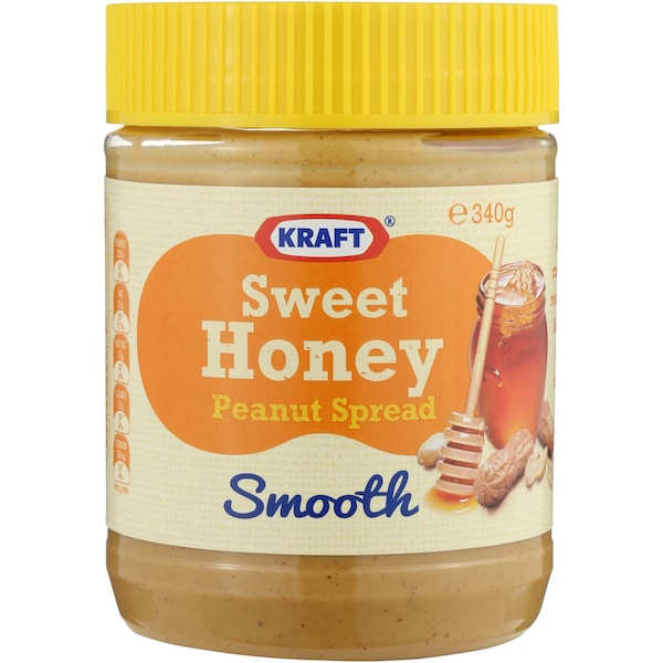 Kraft Sweet Honey Peanut Spread 340g