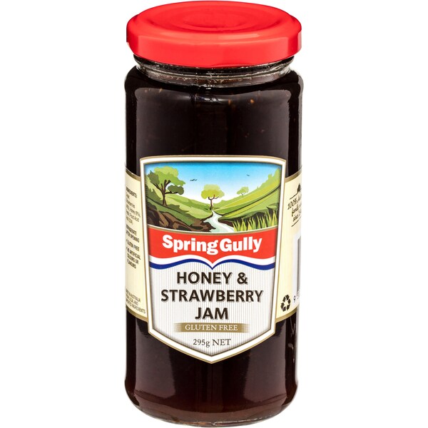 Spring Gully Jam Honey & Strawberry 295g