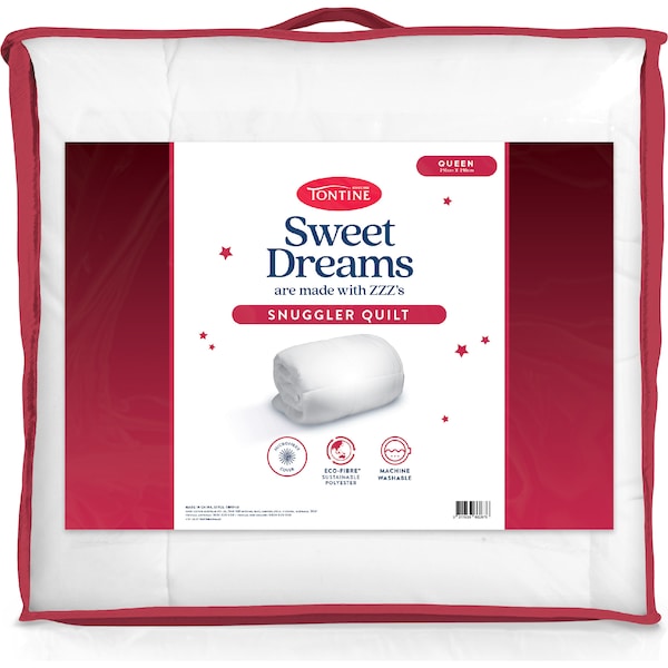 Tontine Sweet Dreams Snuggler Quilt Queen Bed each