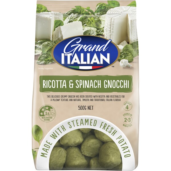 Grand Italian Ricotta & Spinach Gnocchi 500 g