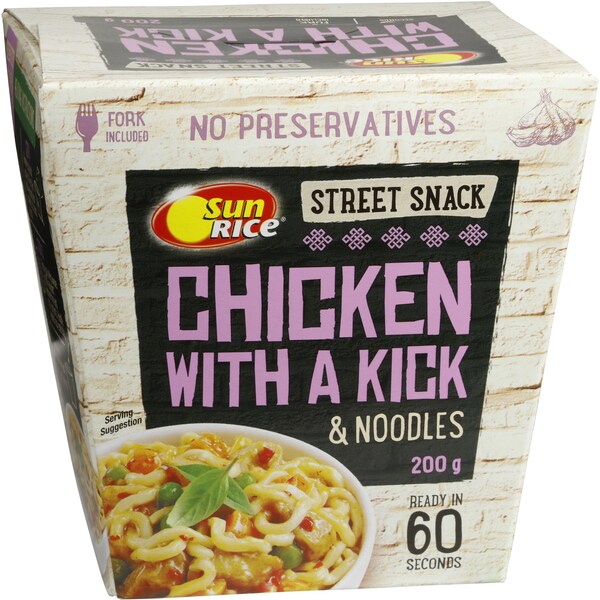 Sunrice Street Snack Chicken With A Kick 200g