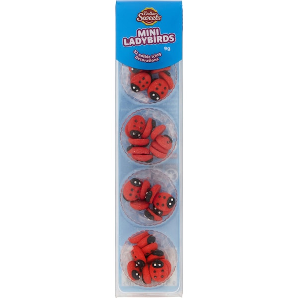 The Creative Kitchen Mini Lady Birds Cake Decorations 32 pack