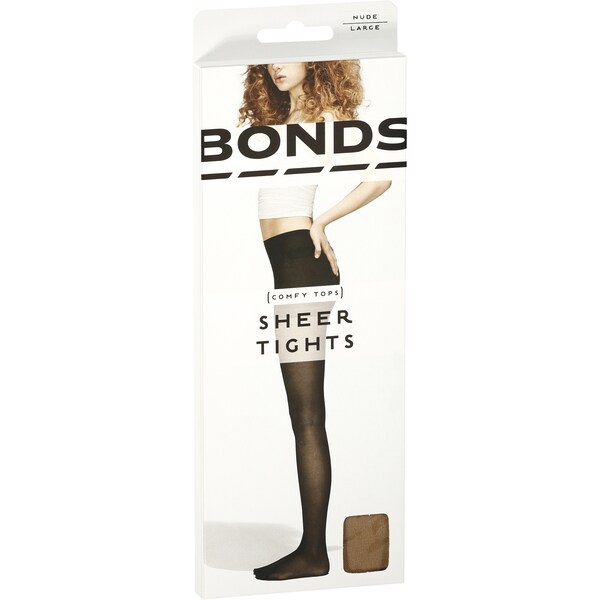 Bonds Comfy Tops Sheer Tights Nude Lge Each