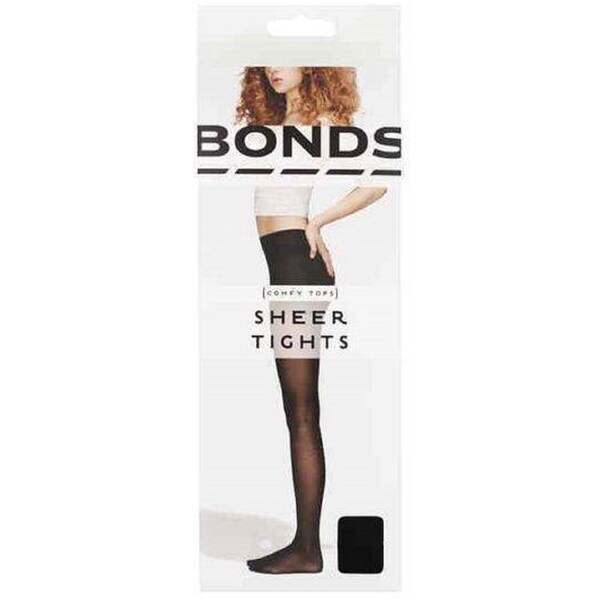 Bonds Comfy Tops Sheer Tights Black Small Each
