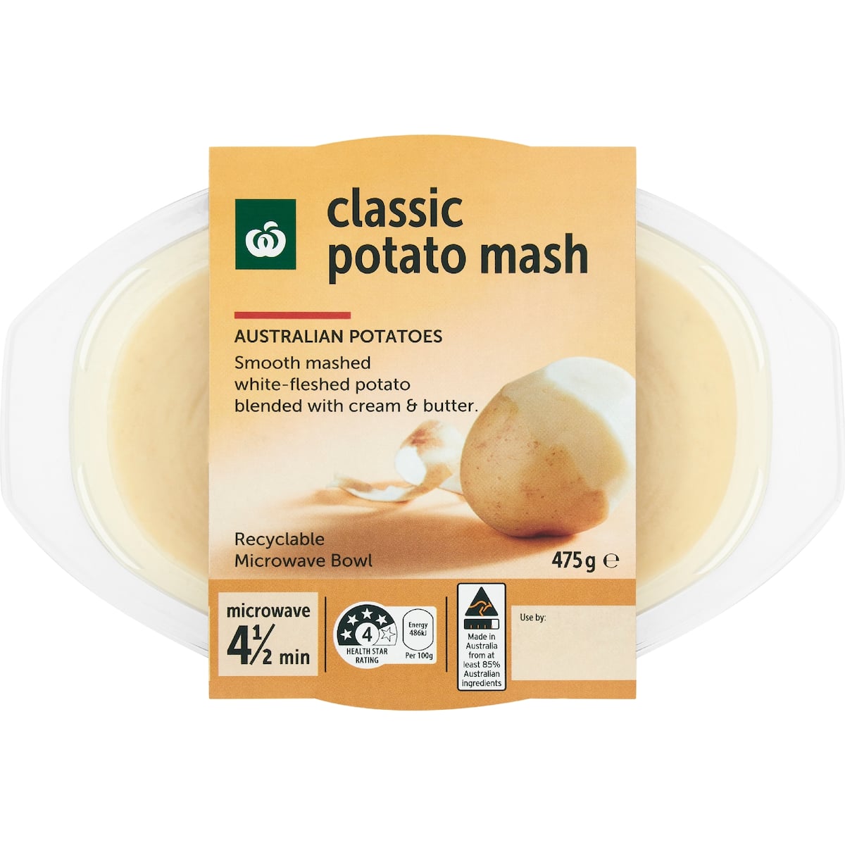 Woolworths Classic Potato Mash 475g bunch