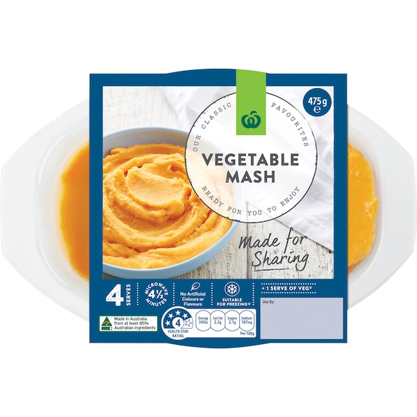 Woolworths Vegetable Mash 475g