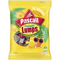 Pascall Pineapple Lumps Chocolate Lollies Snack & Share Bag