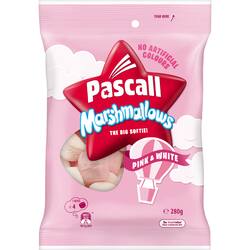 Pascall Marshmallows Pink & White 280g