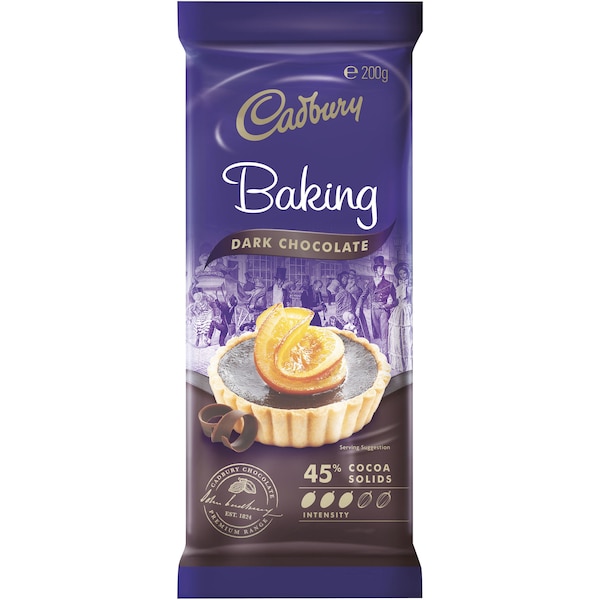 Cadbury Baking Dark Chocolate Block 200g