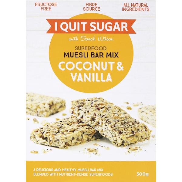 I Quit Sugar Superfood Muesli Bar Mix Coconut & Vanilla 300g