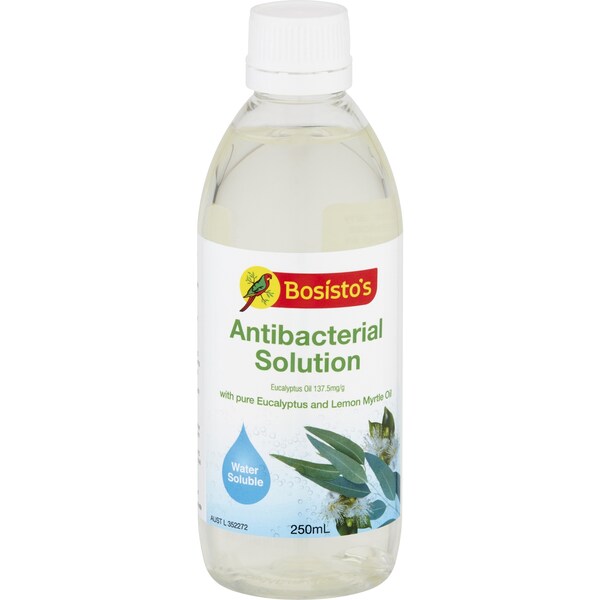 Bosisto's Antibacterial Solution Eucalyptus & Lemon Myrtle 250mL