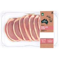 Woolworths Loin Steaks Pork