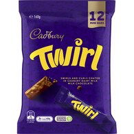 Cadbury Twirl Milk Chocolate Mini Bars