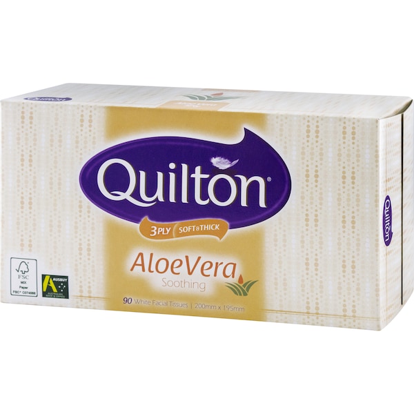 Quilton Facial Tissues Aloe Vera 90pk