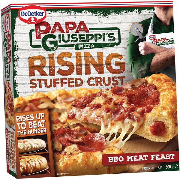 Papa Giuseppi's Stuffed Crust Bbq Meat Pizza 500g