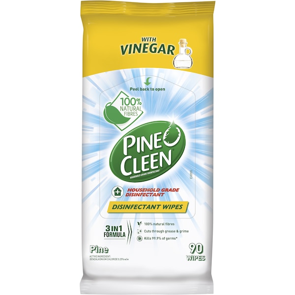 Pine O Cleen 3in1 Disinfectant Wipes With Vinegar 90 Pack