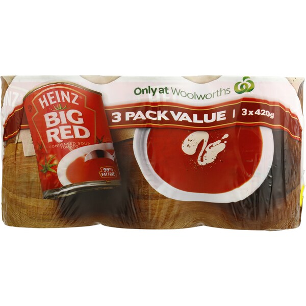 Heinz Canned Soup Big Red Tomato 3x420g