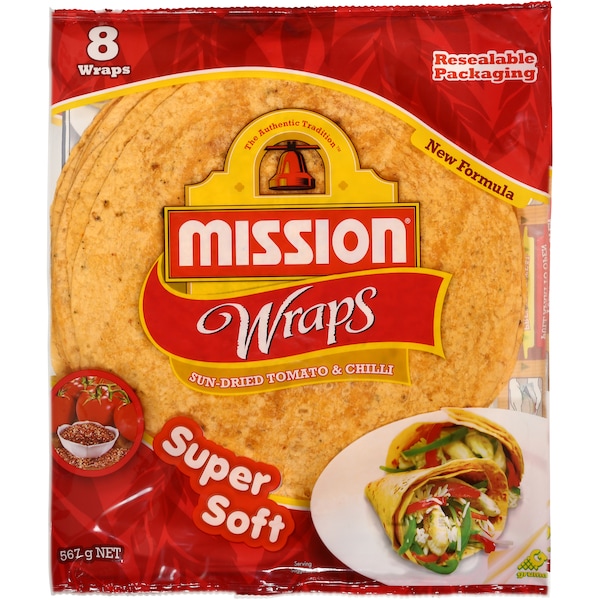 Mission Sundried Tomato & Chilli Wrap 567g
