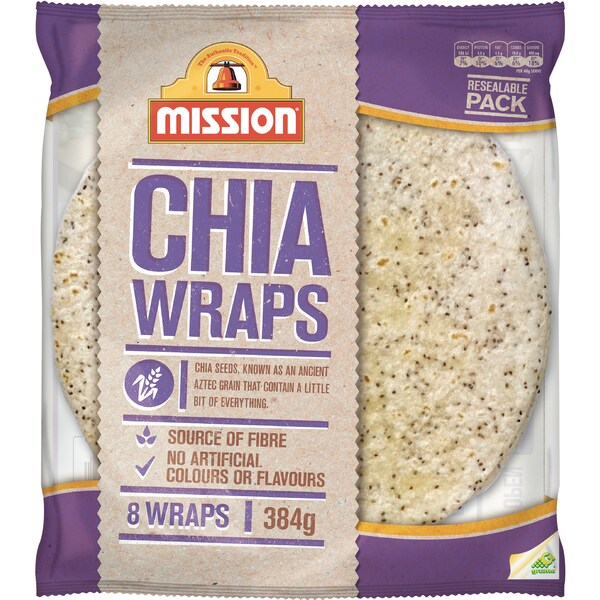 Mission Chia Wrap 384g