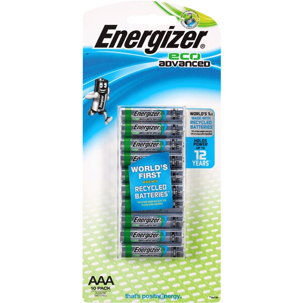 Energizer Eco Advanced Aaa Batteries 10 Pack