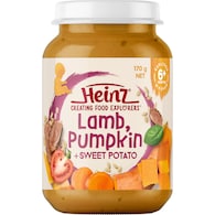 Heinz Lamb Pumpkin + Sweet Potato Baby Food Jar 6+ Months