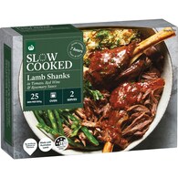 Woolworths Slow Cooked Lamb Shanks In Tomato Red Wine & Rosemary