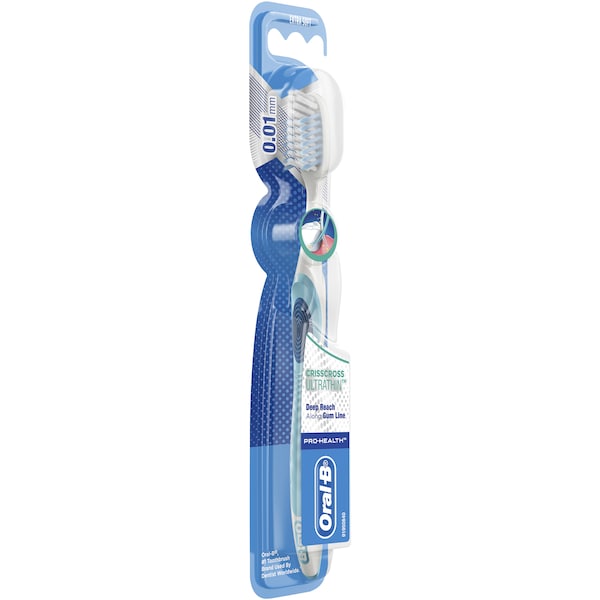 Oral-B Cross Action Ultrathin Manual Toothbrush each