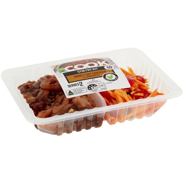Woolworths Cook Stir Fry Kit Honey Soy Chicken With Veges 400g
