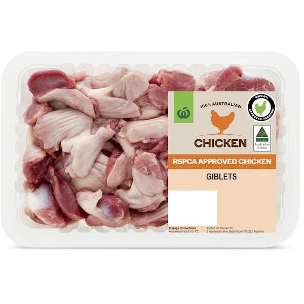 Woolworths RSPCA Approved Chicken Giblets 500g