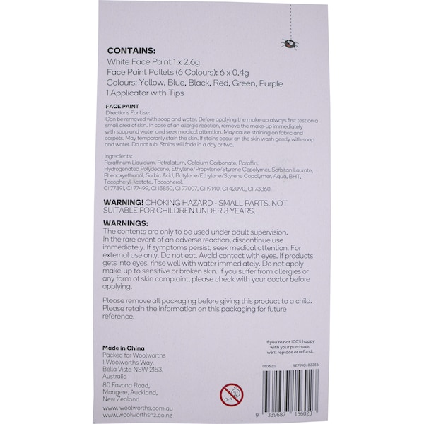 Halloween Make Up Essentials Set 6 Pack