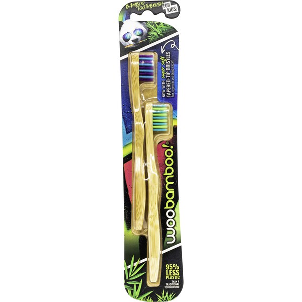 Woobamboo Kids Bamboo Toothbrush 2 pack