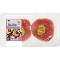 Woolworths Cook Pork Medallions Garlic & Herb Stuffing