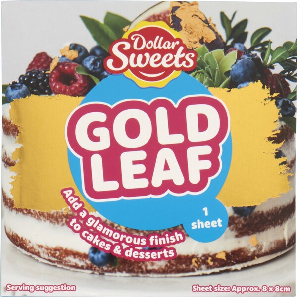 Dollar Sweets Edible Gold Leaf 8Cm