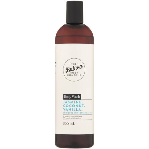 Balnea Body Wash Jasmine Coconut and Vanilla 500ml bunch