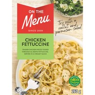 On The Menu Chicken Fettuccine Frozen Meal