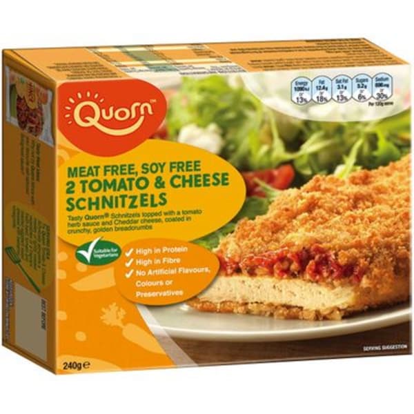 Quorn Meat Free Chicken Schnitzels Tomato & Cheese 240g