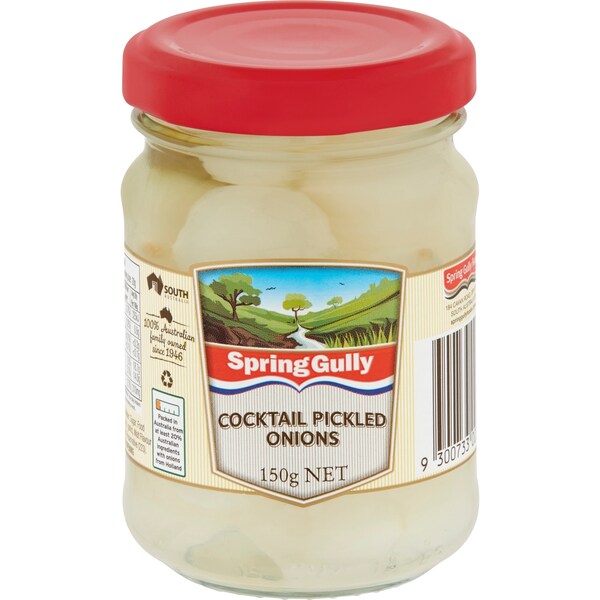 Spring Gully White Cocktail Pickled Onions 150g
