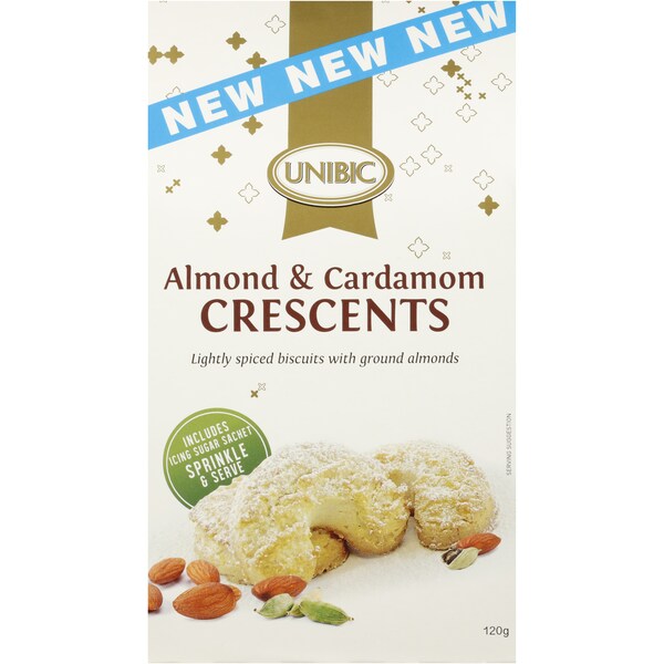 Unibic Almond Cardamom Crescents 120g