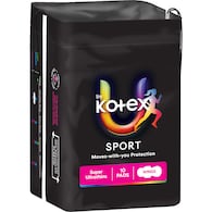 U by Kotex Sport Pads Super With Wings