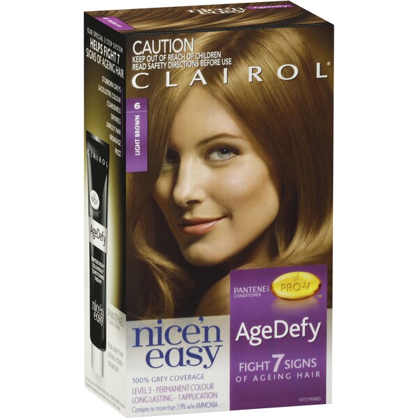 Clairol Nice'n Easy Age Defy-6 Light Brown Each