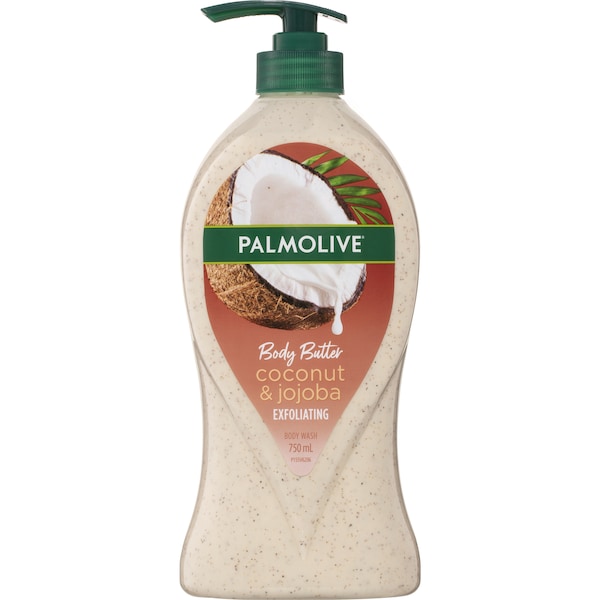 Palmolive Body Butter Exfoliating Body Scrub Coconut & Jojoba 750mL