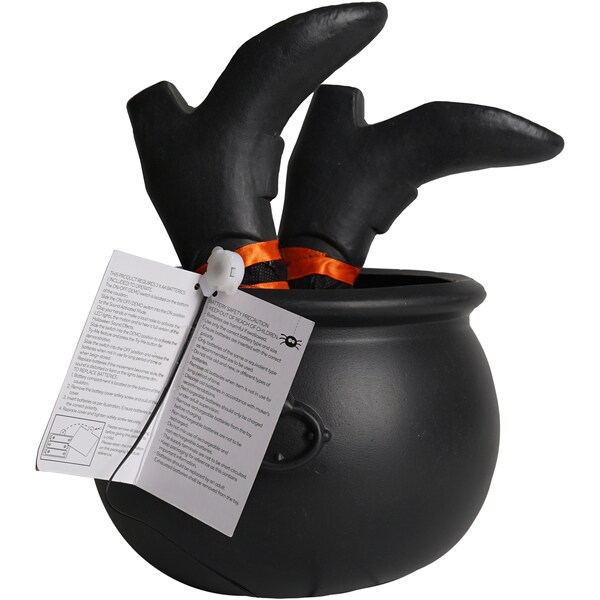 Halloween Witches Legs In Cauldron Each