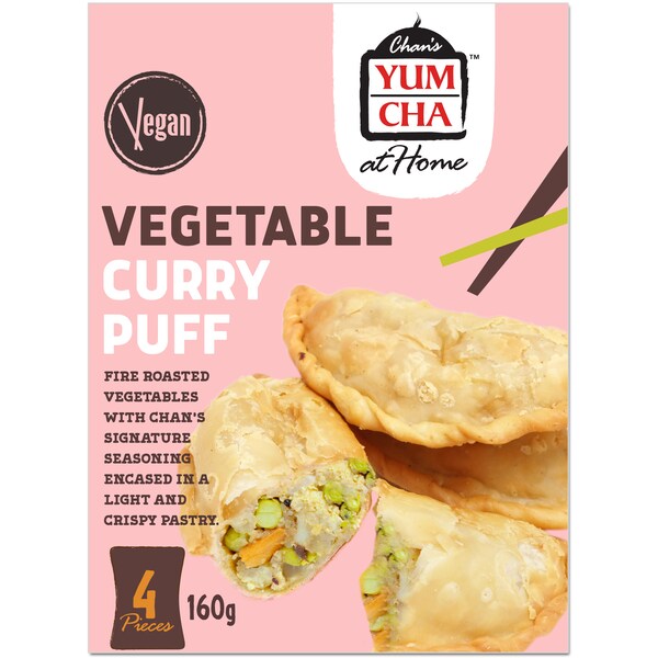 Chan's Yum Cha Veg Curry Puff 4 Pack