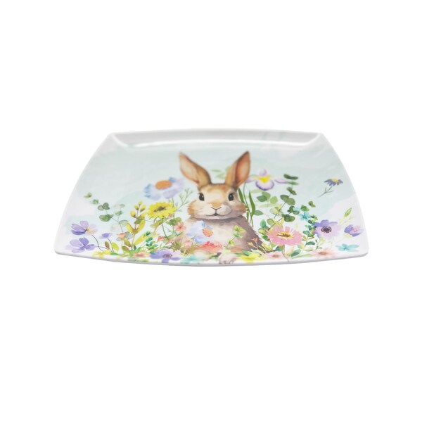 Easter Melamine Platter Rabbit each