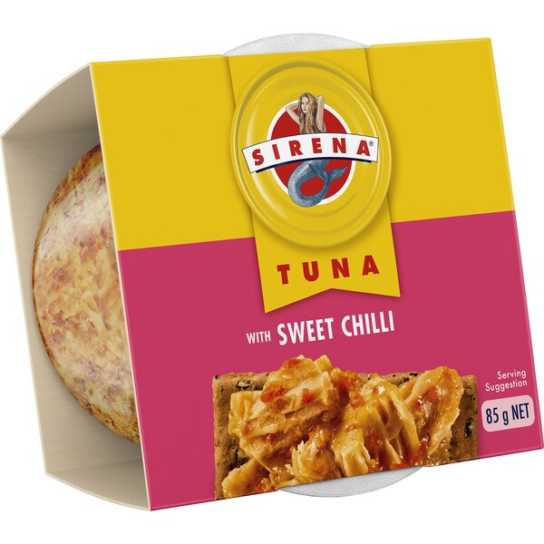 Sirena Tuna Snack Tub Sweet Chilli Snacking 85g