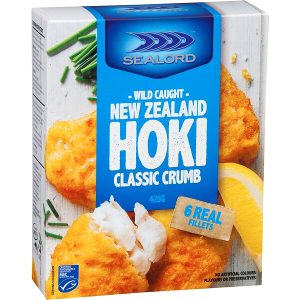 Sealord Hoki Fillets Classic Crumb 425g