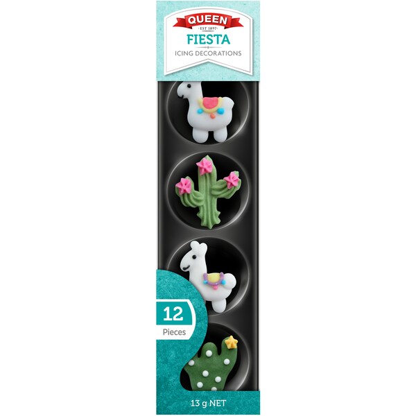 Queen Fiesta Icing Decorations 13g