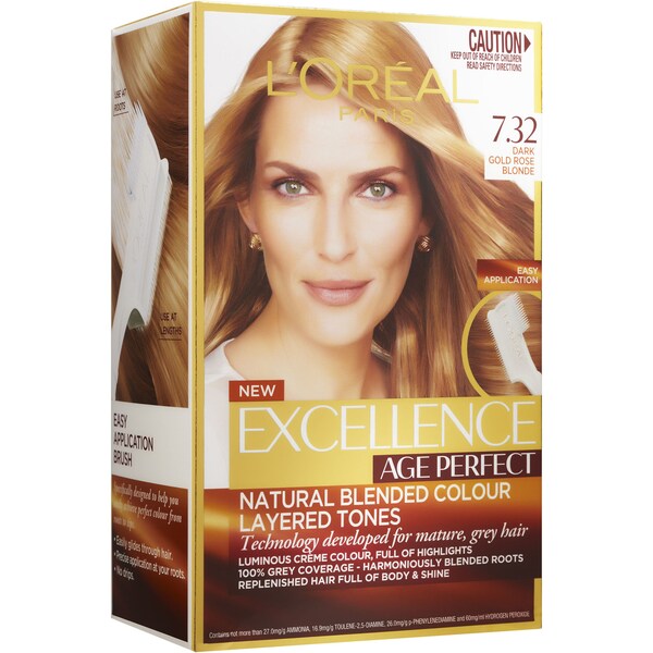 L'Oreal Paris Paris Excellence Age Perfect Very Light Blonde 7.32 each